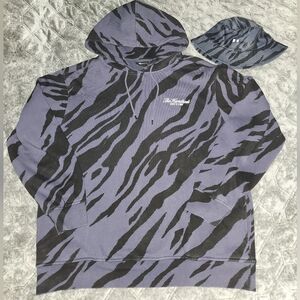 The Hundreds Purple Zebra Hoodie and Bucket Hat Set - Size XL